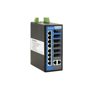 3onedata IES3016 16-port 10/100TX Unmanaged Fast Ethernet Switch, Choice of Fiber Ports